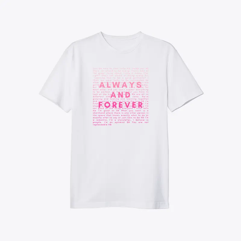 Always and Forever Pink Logo Tee